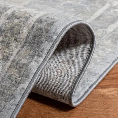 Brentwood 852 Grey / Beige 5'-3" X 7'-6" Medium Rectangle Powerloomed Rug