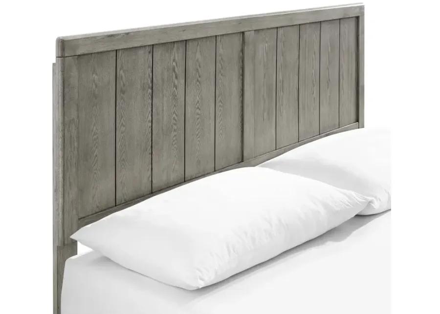 Alana Twin Wood Platform Bed With Angular Frame