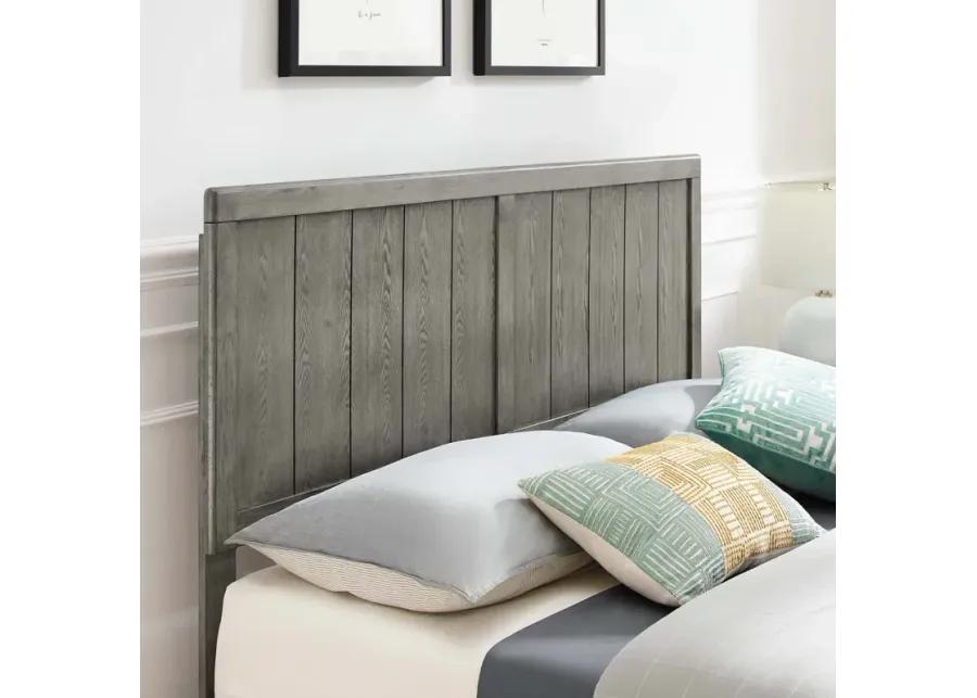 Alana Twin Wood Platform Bed With Angular Frame