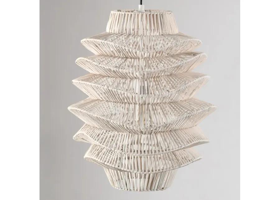 Barlow 1-Light Rattan Woven Pendant By Kosas Home