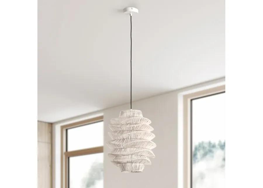 Barlow 1-Light Rattan Woven Pendant By Kosas Home