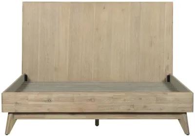 Baly Acacia Mid-Century Platform Bed