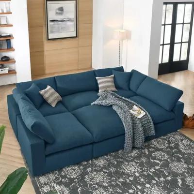 Commix Down Filled Overstuffed 6-Piece Sectional