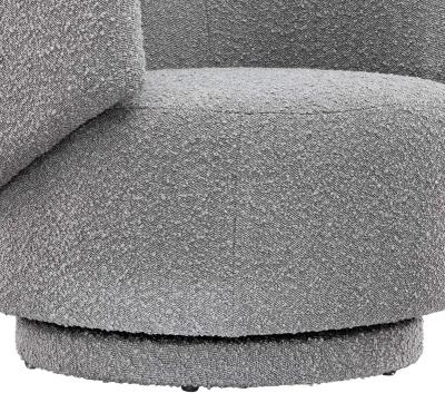 Celestia Boucle Fabric Swivel Chair