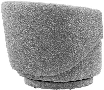 Celestia Boucle Fabric Swivel Chair