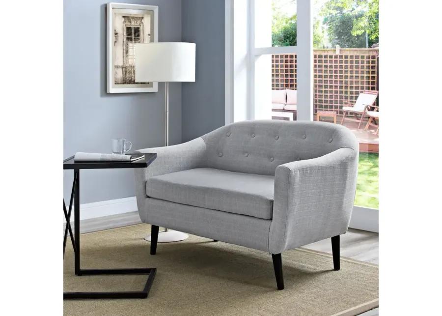 Wit Upholstered Fabric Loveseat