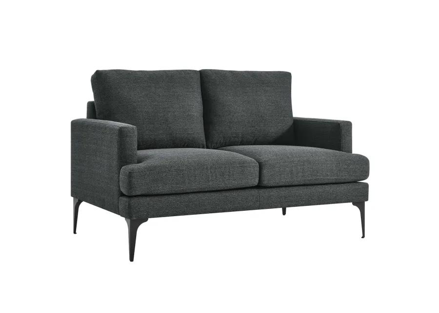 Evermore Upholstered Fabric Loveseat