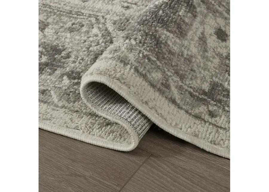 Madison Park Dakota Beige/Cream Tiled Border Area Rug