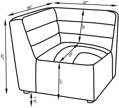 Abdiel Upholstered Corner Chair