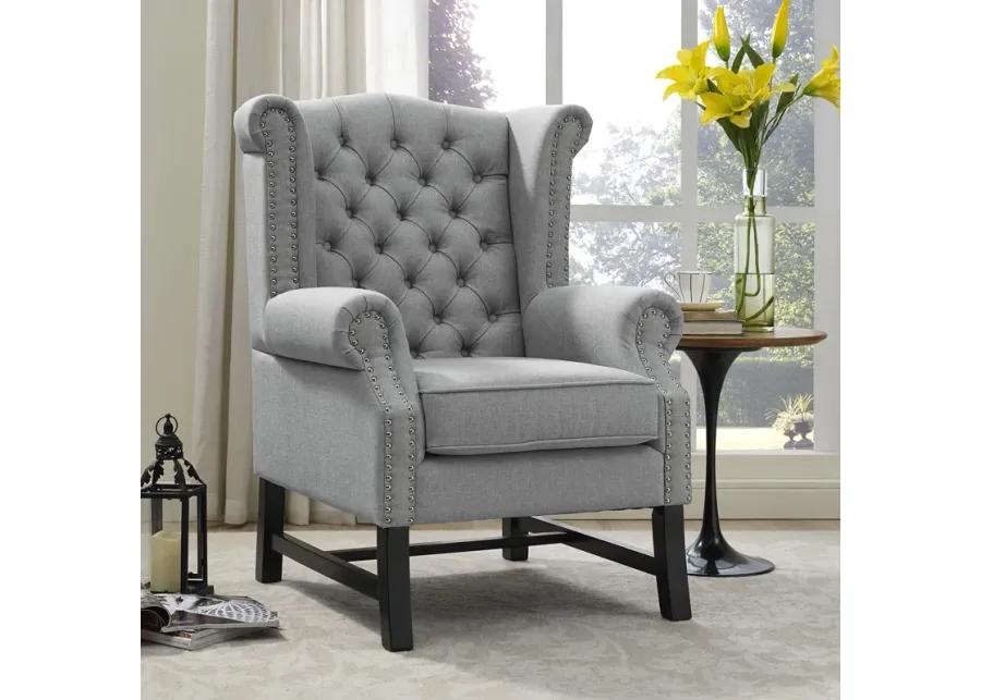 Steer Upholstered Fabric Armchair