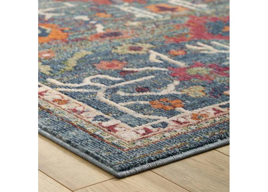 Tribute Every Distressed Vintage Floral 8x10 Area Rug