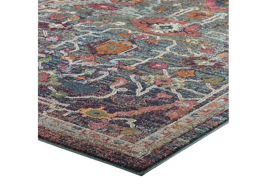 Tribute Every Distressed Vintage Floral 8x10 Area Rug