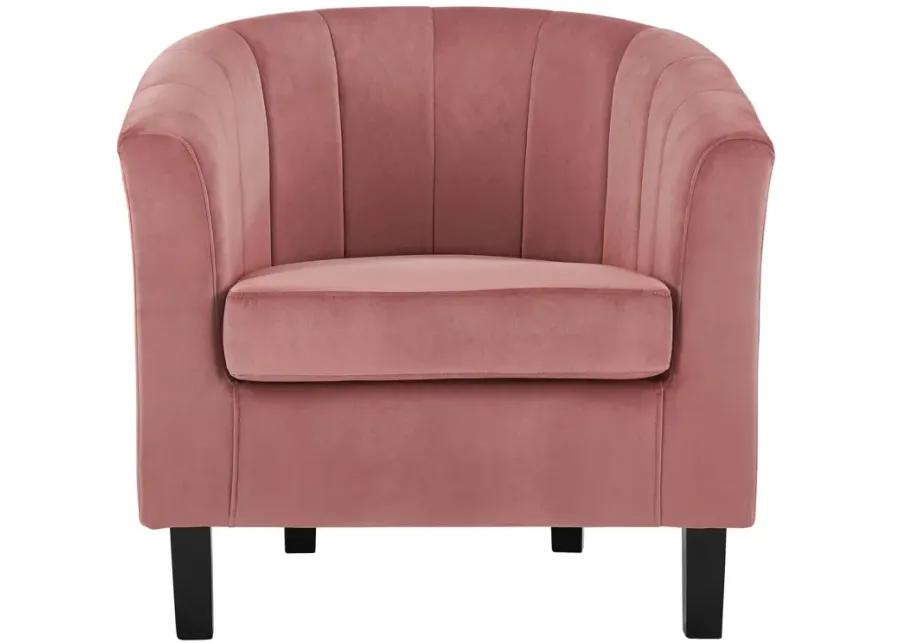 Prospect Channel Tufted Performance Velvet Armchair