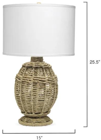 Jute Urn Table Lamp