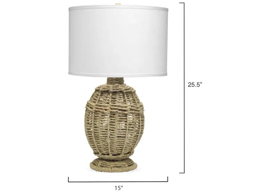 Jute Urn Table Lamp