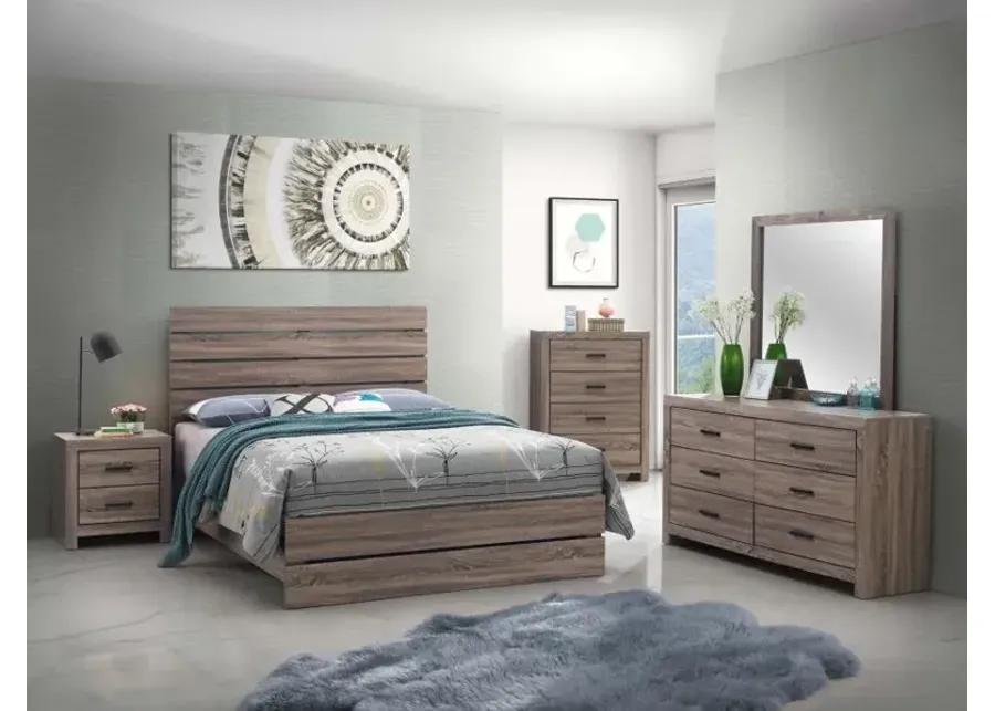 Brantford Eastern King Panel Bed Barrel Oak