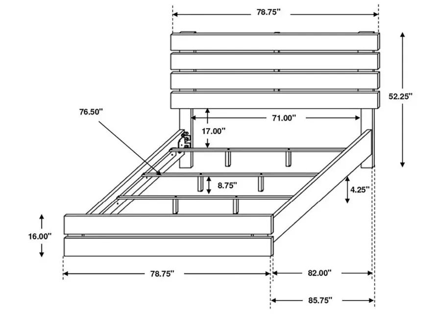 Brantford Eastern King Panel Bed Barrel Oak