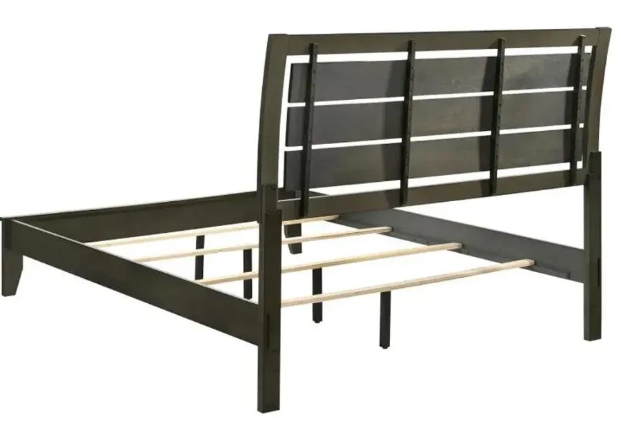 Serenity Queen Panel Bed Mod Grey