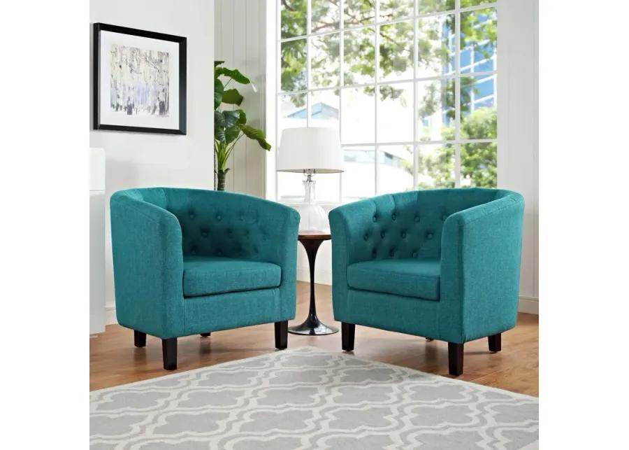 Prospect 2 Piece Upholstered Fabric Armchair Set