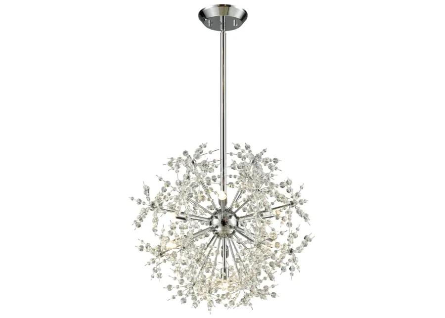 Snowburst 20" Wide 7-Light Chandelier - Polished Chrome