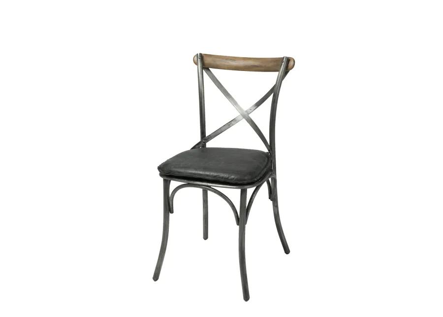 Metal Crossback Chairs (Set of 2 Chairs)