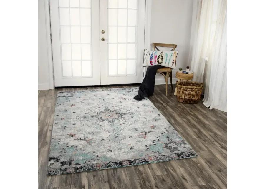 Odyssey Multi  Polypropylene 5'2"x7'6" Rectangle Rug