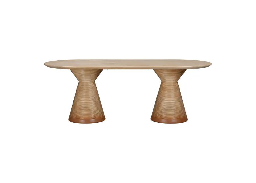 Fassa Terracotta Oval Indoor / Outdoor Dining Table