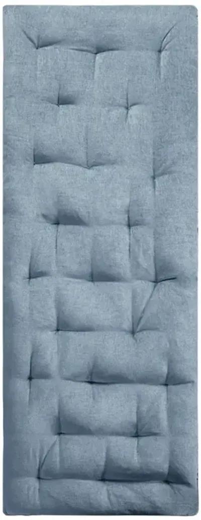 Intelligent Design Edelia Aqua Poly Chenille Lounge Floor Pillow Cushion