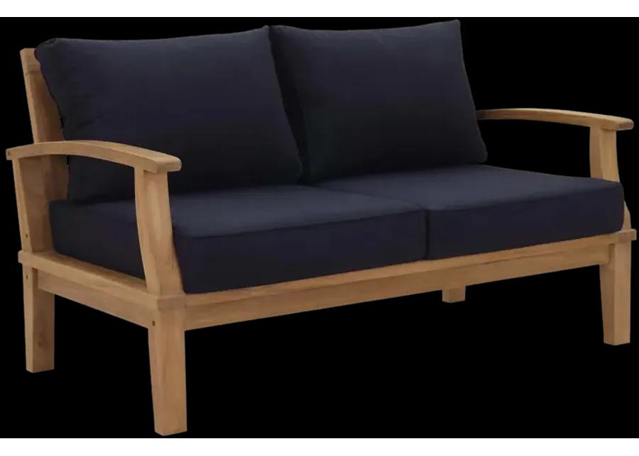 Marina Outdoor Patio Teak Loveseat