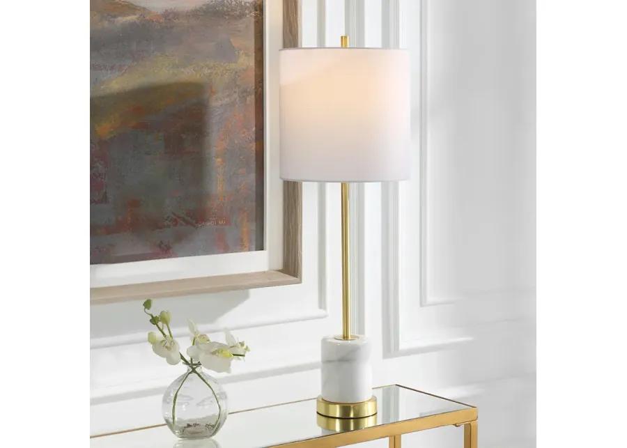 Turret Gold Buffet Lamp