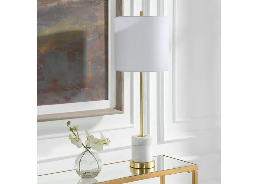 Turret Gold Buffet Lamp