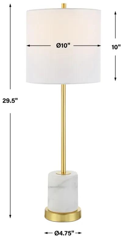 Turret Gold Buffet Lamp