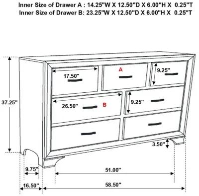 Beaumont Bedroom Set Metallic Champagne