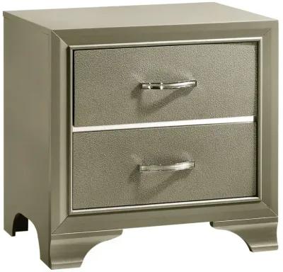 Beaumont Bedroom Set Metallic Champagne