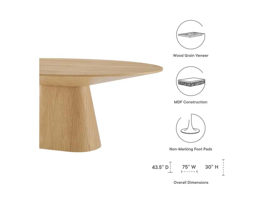 Provision 75" Oval Dining Table