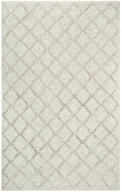 Ewe Complete me Beige Diamond/Woven Wool/Polyester 8' x 10' Rectangle Rug