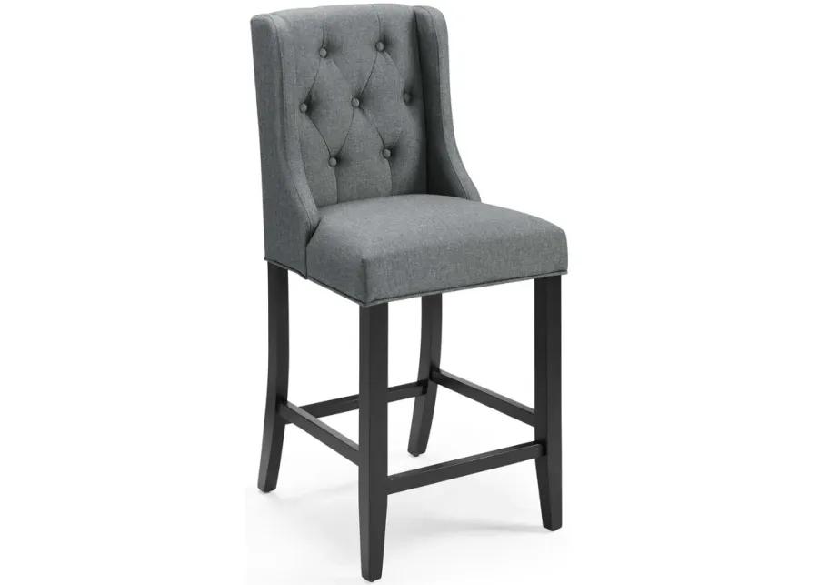 Baronet Counter Bar Stool Upholstered Fabric Set of 2