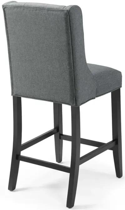 Baronet Counter Bar Stool Upholstered Fabric Set of 2