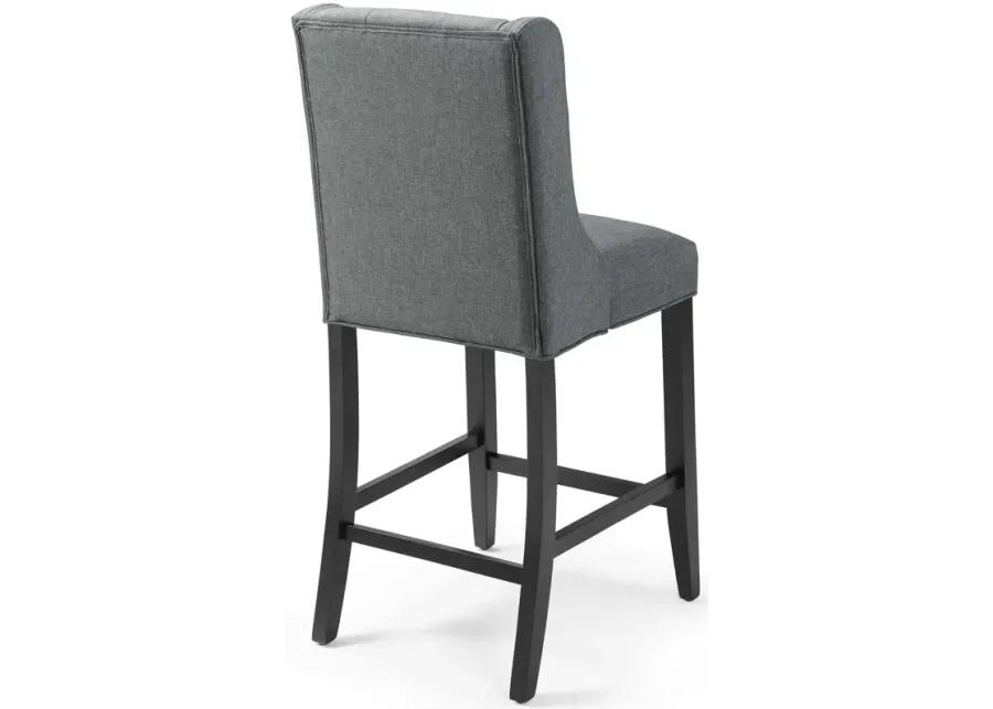 Baronet Counter Bar Stool Upholstered Fabric Set of 2