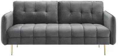 Cameron Tufted Performance Velvet Sofa