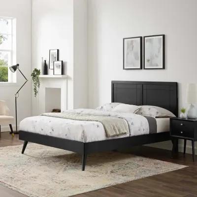 Marlee Twin Wood Platform Bed With Splayed Legs