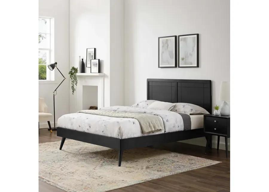 Marlee Twin Wood Platform Bed With Splayed Legs