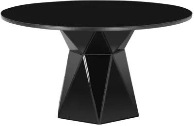 Iris Black Glass Dining Table