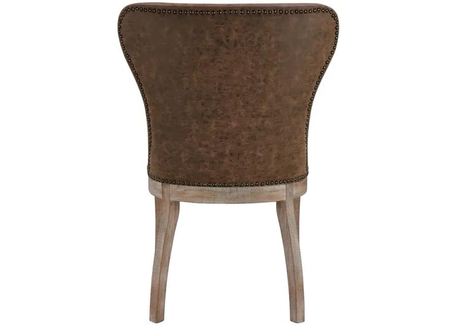 Dorsey Faux Leather Dining Chairs - Set Of 2