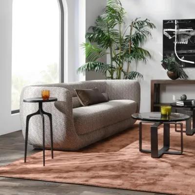 Nico 93" Modern Brick Curved Sofa