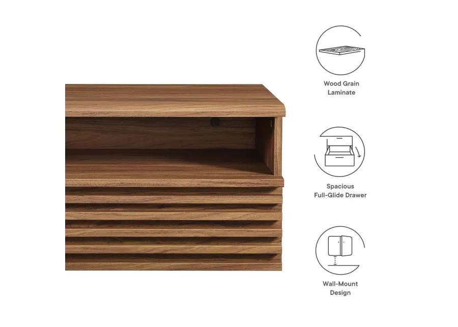 Render Wall-Mount Nightstand