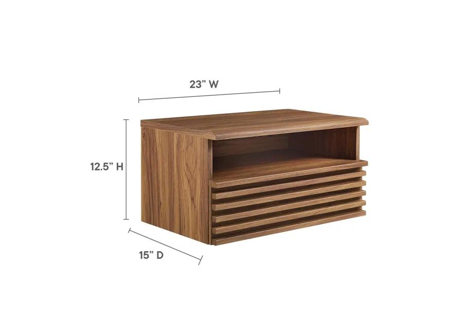 Render Wall-Mount Nightstand