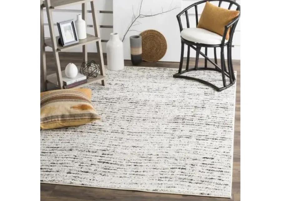 Adirondack Contemporary Ivory / Silver 3' X 5' Powerloomed Rug