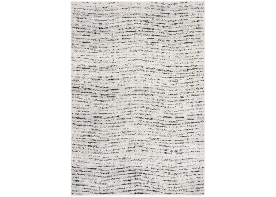 Adirondack Contemporary Ivory / Silver 3' X 5' Powerloomed Rug