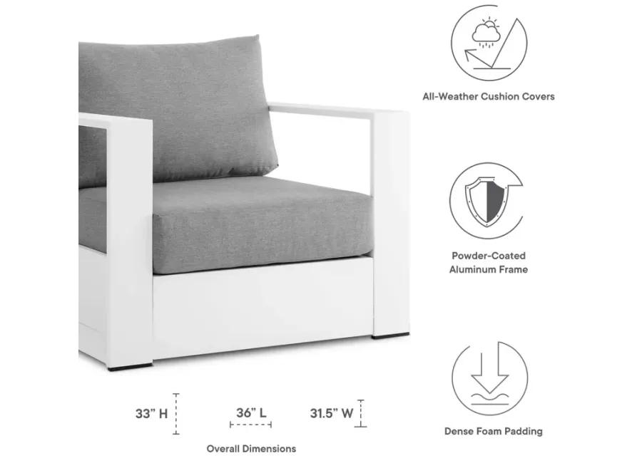 Tahoe Outdoor Patio Powder-Coated Aluminum 2-Piece Armchair Set